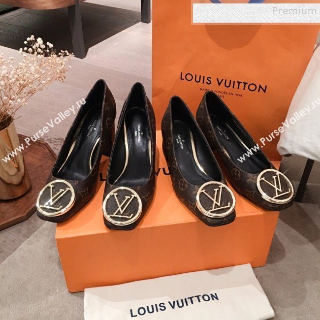 Louis Vuitton Madeleine Monogram Canvas LV Circle Pump 2019 (KL-9112812)