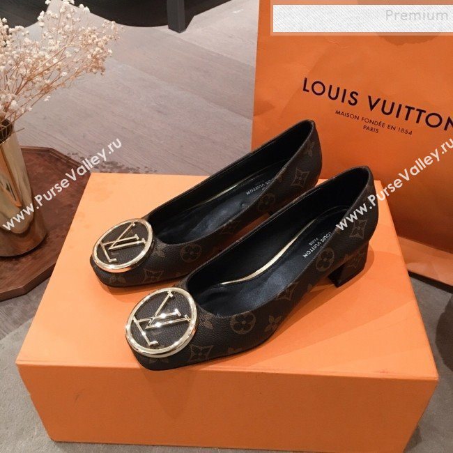 Louis Vuitton Madeleine Monogram Canvas LV Circle Pump 2019 (KL-9112812)