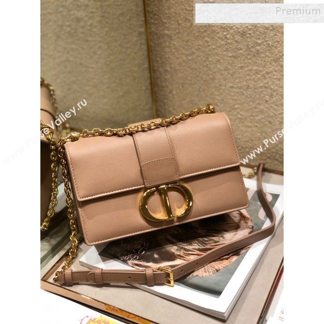 Dior 30 Montaigne CD Chain Flap Bag in Palm-Grained Calfskin Pink 2019 (BINF-9112642)
