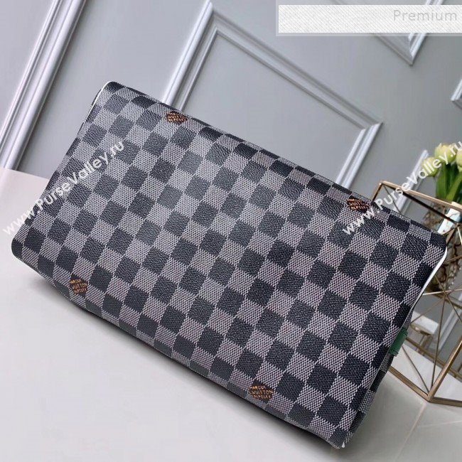 Louis Vuitton Speedy Bandouliere 30 Damier Canvas Top Handle Bag N40236 Black/White 2019 (KD-9112917)