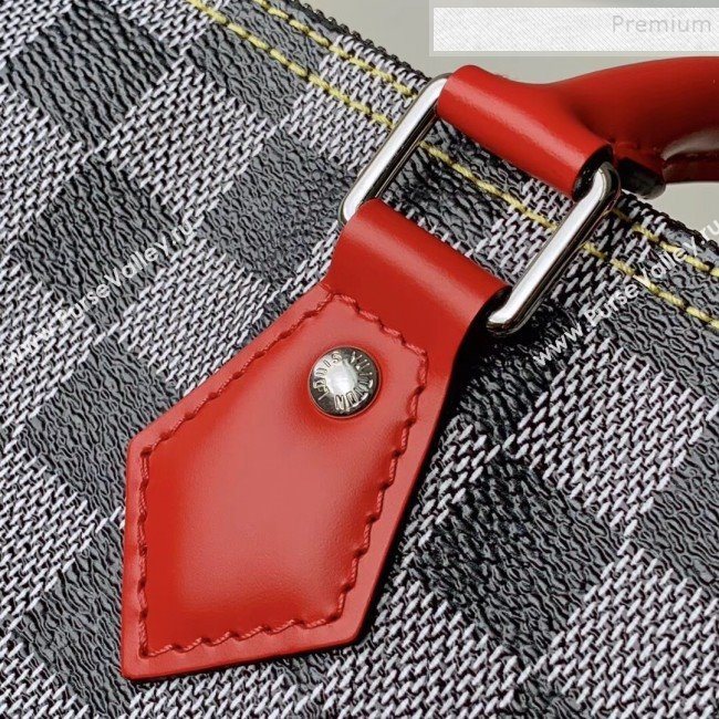 Louis Vuitton Speedy Bandouliere 30 Damier Canvas Top Handle Bag N40236 Black/White 2019 (KD-9112917)