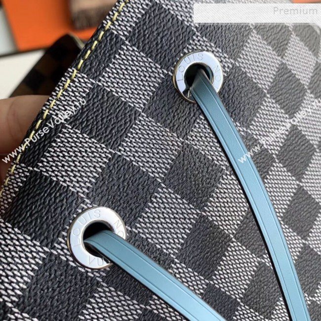 Louis Vuitton NéoNoé MM Damier Canvas Bucket Bag N40229 Black/White 2019 (KD-9112918)