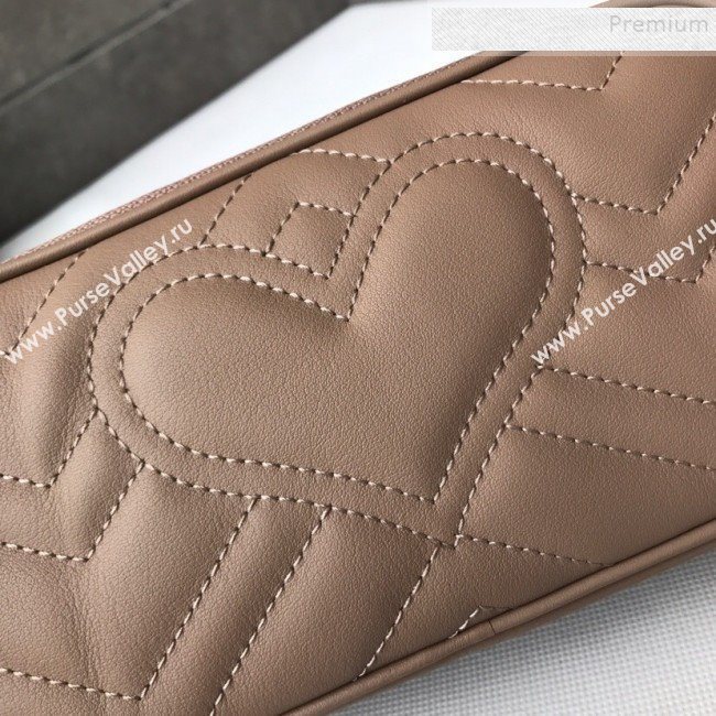 Gucci GG Marmont Mini Chain Bag 546581 Beige 2019 (DLH-9112922)