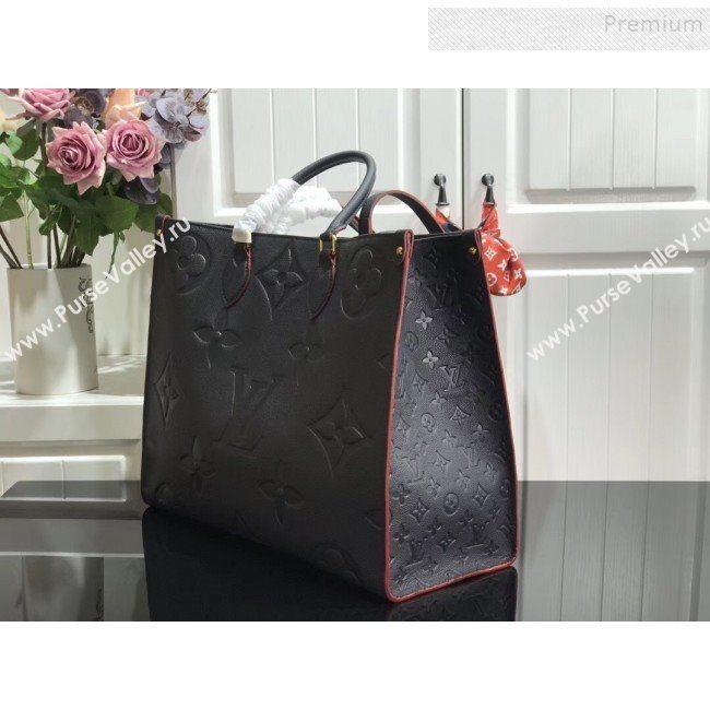 Louis Vuitton Onthego Monogram Empreinte Tote Bag M44576 Navy Blue 2019 (AHT-9092935)