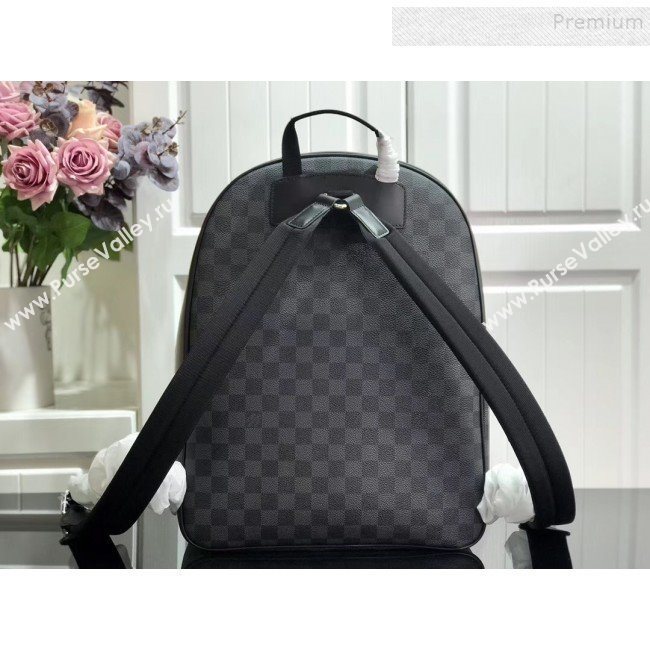 Louis Vuitton Mens Josh Damier Graphite Canvas Logo Print Backpack N41473 2019 (AHT-9092937)