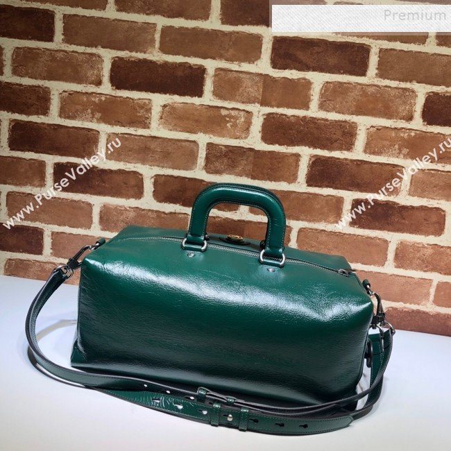 Gucci Soft Leather Backpack with Top Handle 587866 Green 2019 (DLH-9093003)