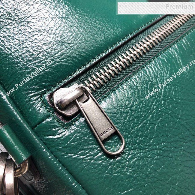 Gucci Soft Leather Backpack with Top Handle 587866 Green 2019 (DLH-9093003)