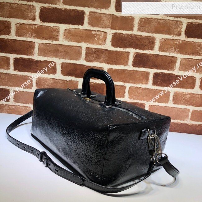 Gucci Soft Leather Backpack with Top Handle 587866 Black 2019 (DLH-9093002)