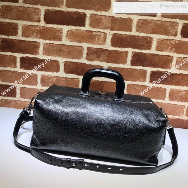 Gucci Soft Leather Backpack with Top Handle 587866 Black 2019 (DLH-9093002)