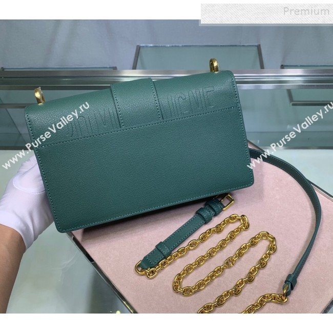 Dior 30 Montaigne CD Chain Flap Bag in Palm-Grained Calfskin Green 2019 (XYD-9093015)