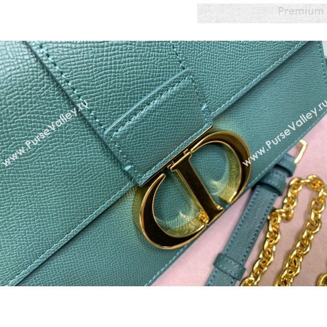 Dior 30 Montaigne CD Chain Flap Bag in Palm-Grained Calfskin Green 2019 (XYD-9093015)