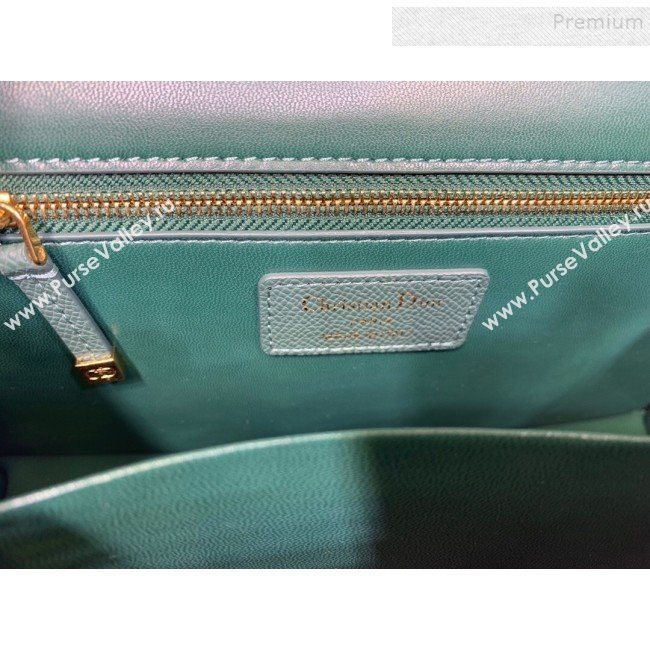 Dior 30 Montaigne CD Chain Flap Bag in Palm-Grained Calfskin Green 2019 (XYD-9093015)