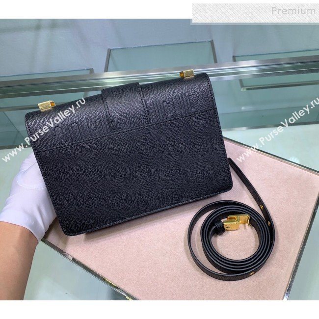 Dior 30 Montaigne CD Flap Bag in Palm-Grained Leather Black 2019 (XYD-9093011)