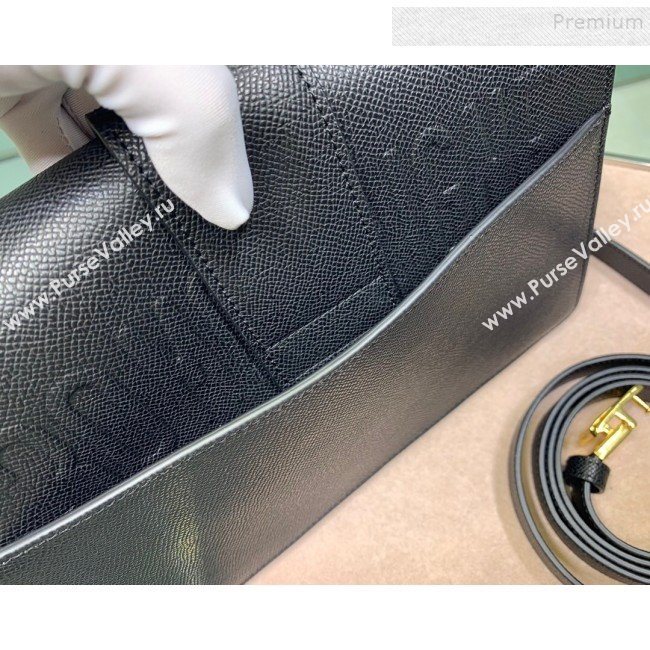 Dior 30 Montaigne CD Flap Bag in Palm-Grained Leather Black 2019 (XYD-9093011)