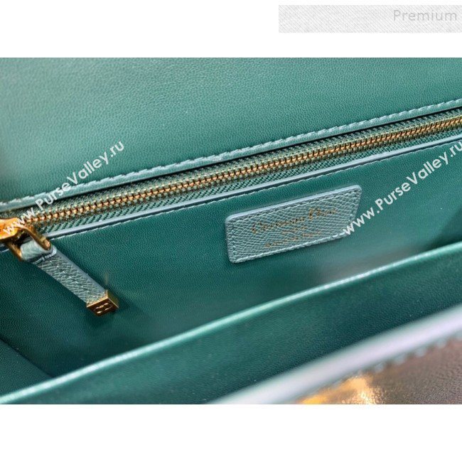 Dior 30 Montaigne CD Flap Bag in Palm-Grained Leather Green 2019 (XYD-9093013)