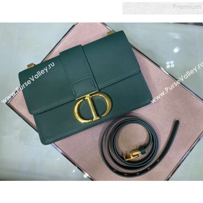 Dior 30 Montaigne CD Flap Bag in Palm-Grained Leather Green 2019 (XYD-9093013)