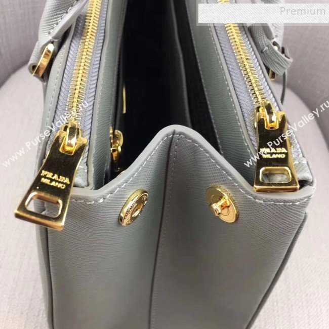 Prada Large Galleria Saffiano Leather Top Handle Bag 1BA274 Grey  (PYZ-9100714)