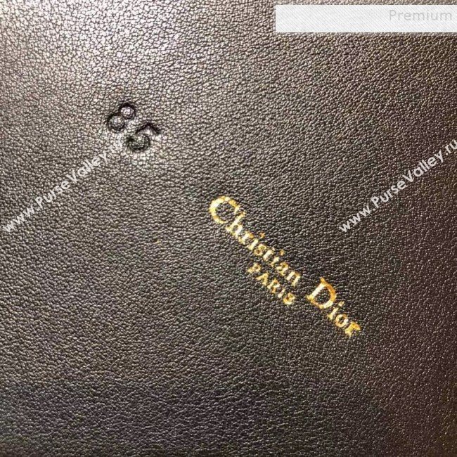 Dior Evelet Calfskin Saddle Corset Belt Black 2019 (CINDY-9101206)