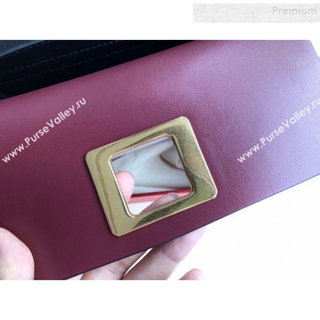 Valentino Small VRing Calfskin Shoulder Bag 0004S White/Beige 2019 (JIND-9101239)