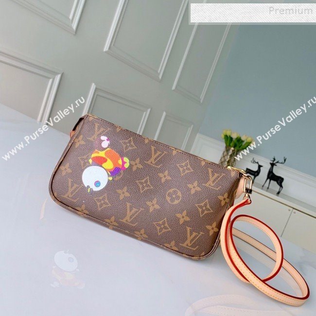 Louis Vuitton Monogram Canvas Mini Pochette Accessoires Pouch M51960 Panda Print 2019 (KD-9100736)