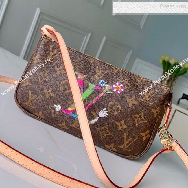 Louis Vuitton Monogram Canvas Mini Pochette Accessoires Pouch M51960 Logo Print 2019 (KD-9100737)