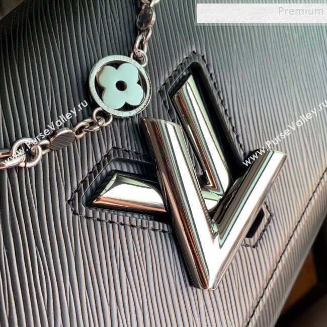 Louis Vuitton Epi Leather Flower Twist MM M55411 Black 2019 (KD-9100756)