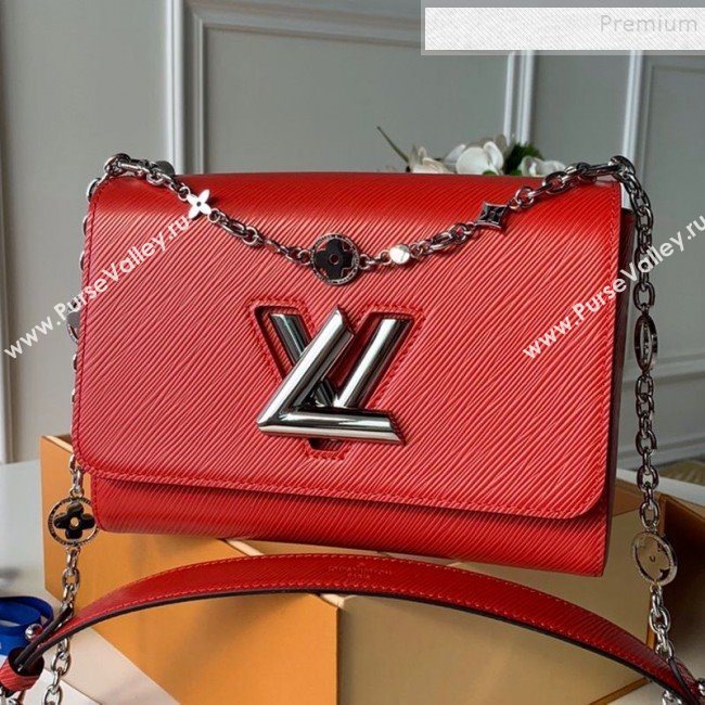 Louis Vuitton Epi Leather Flower Twist MM M55411 Red 2019 (KD-9100755)