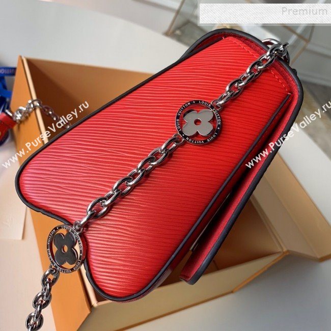 Louis Vuitton Epi Leather Flower Twist MM M55411 Red 2019 (KD-9100755)