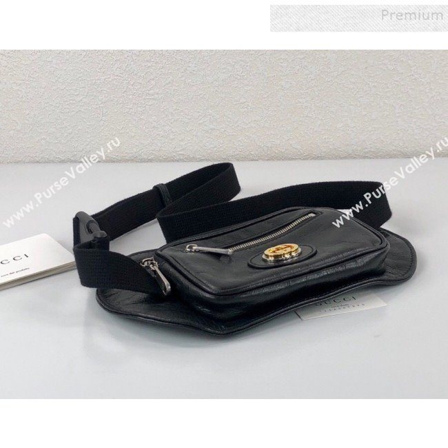 Gucci Mens Leather Belt Bag 575857 Black 2019 (MINGH-9100803)