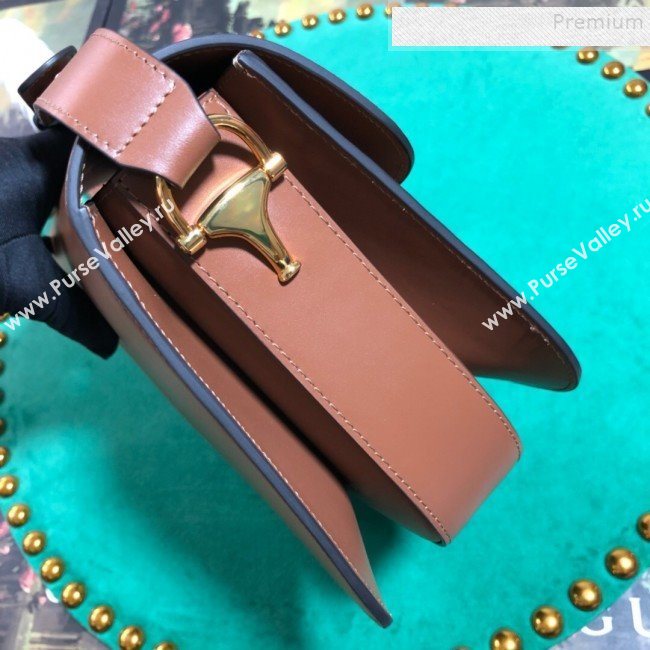 Gucci Leather 1955 Horsebit Small Shoulder Bag 602204 Brown 2019 (BLWX-9100811)