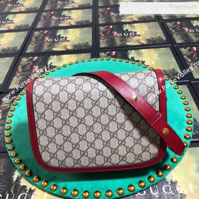 Gucci GG Canvas 1955 Horsebit Small Shoulder Bag 602204 Red 2019 (BLWX-9100805)