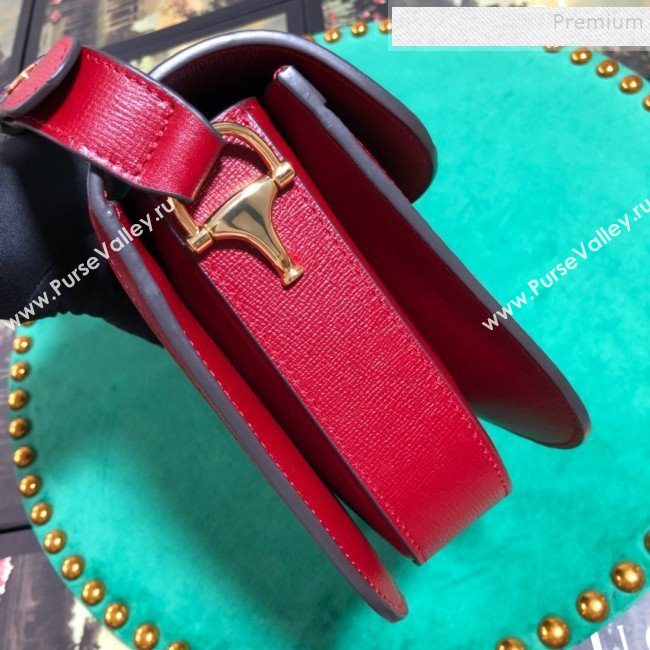 Gucci GG Canvas 1955 Horsebit Small Shoulder Bag 602204 Red 2019 (BLWX-9100805)