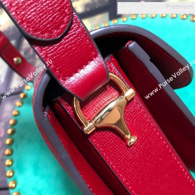 Gucci GG Canvas 1955 Horsebit Small Shoulder Bag 602204 Red 2019 (BLWX-9100805)