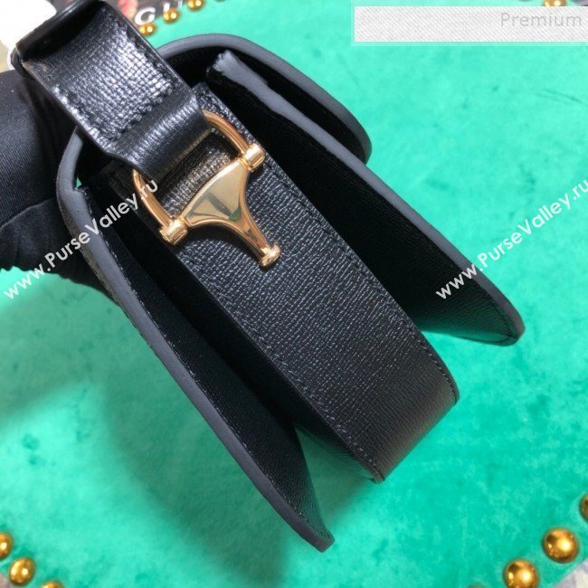 Gucci GG Canvas 1955 Horsebit Mini Shoulder Bag 602205 Black 2019 (BLWX-9100809)