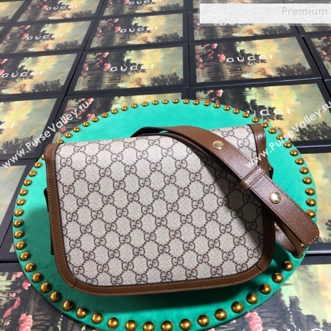 Gucci GG Canvas 1955 Horsebit Small Shoulder Bag 602204 Brown 2019 (BLWX-9100804)