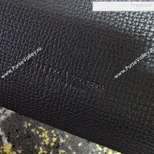 Bottega Veneta Grained Leather Small BV Angle Shoulder Bag Black 2019 (XYD-9100817)