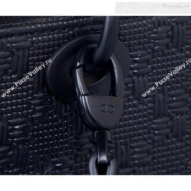 Dior Lady Dior Medium Bag in Ultra Matte Embossed Calfskin Black 2019 (BINF-9100908)