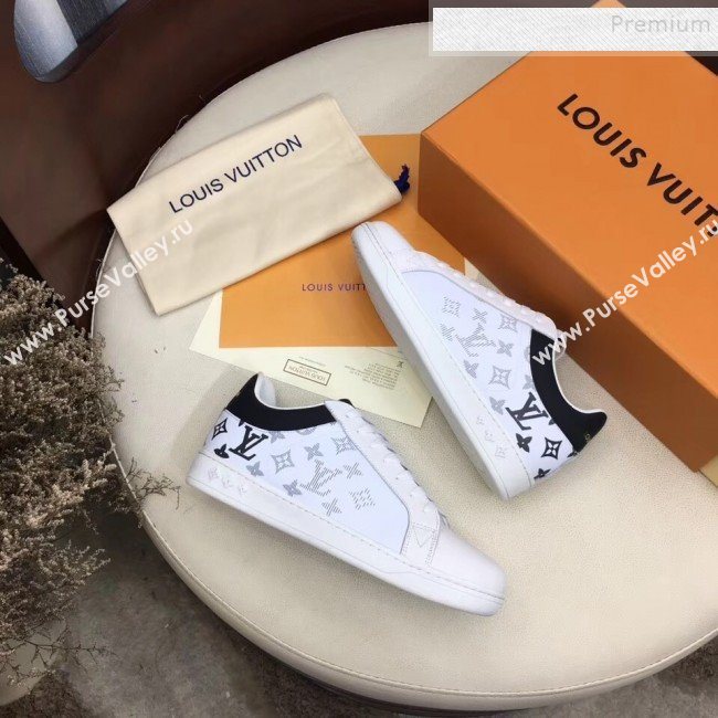 Louis Vuitton Luxembourg Monogram Leather Sneakers Black 2019 (For Women and Men) (MD-9101114)