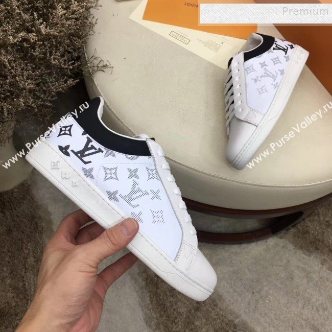 Louis Vuitton Luxembourg Monogram Leather Sneakers Black 2019 (For Women and Men) (MD-9101114)