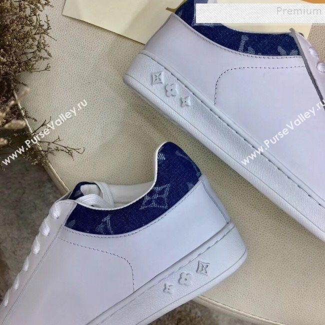 Louis Vuitton Luxembourg Monogram Fabric and Leather Sneakers 2019 (For Women and Men) (MD-9101118)