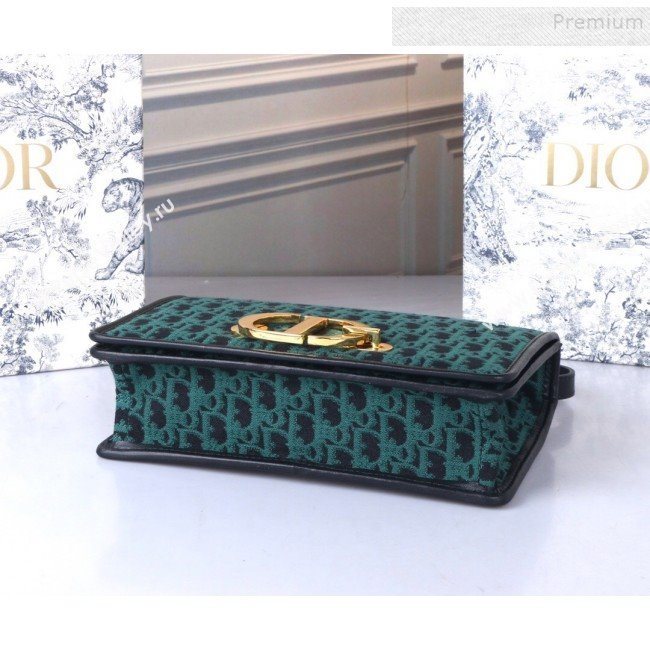 Dior 30 Montaigne CD Flap Bag in Green Oblique Canvas 2019 (BINF-9100919)