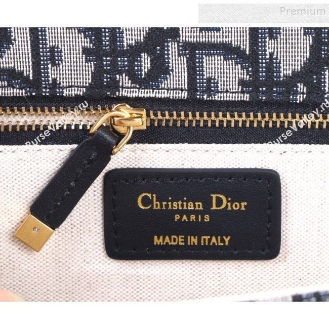 Dior 30 Montaigne CD Flap Bag in Blue Oblique Canvas 2019 (BINF-9100917)