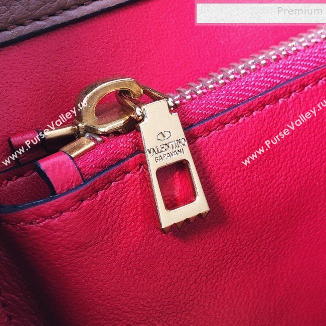 Valentino VSling Grainy Calfskin Hobo Shoulder Bag Brown 2019 (JJ3-9100922)