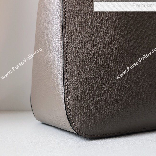 Valentino VSling Grainy Calfskin Hobo Shoulder Bag Grey 2019 (JJ3-9100923)