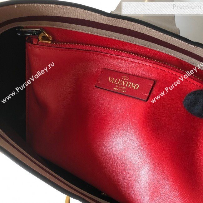 Valentino VSling Grainy Calfskin Hobo Shoulder Bag Grey 2019 (JJ3-9100923)