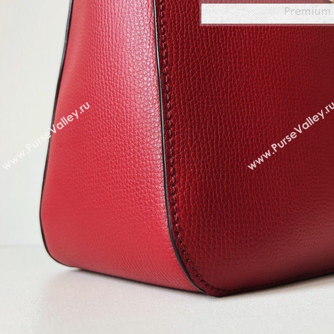 Valentino VSling Grainy Calfskin Hobo Shoulder Bag Red 2019 (JJ3-9100924)