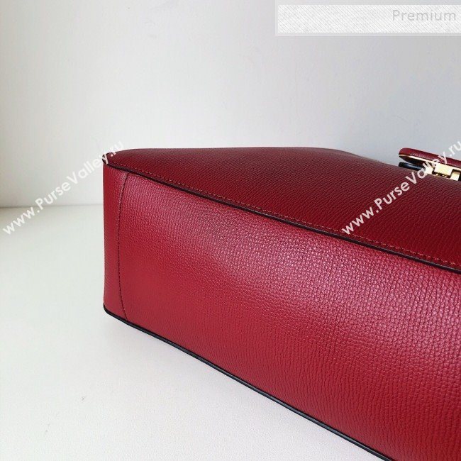 Valentino VSling Grainy Calfskin Hobo Shoulder Bag Red 2019 (JJ3-9100924)