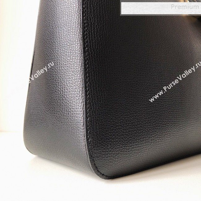 Valentino VSling Grainy Calfskin Hobo Shoulder Bag Black 2019 (JJ3-9100925)