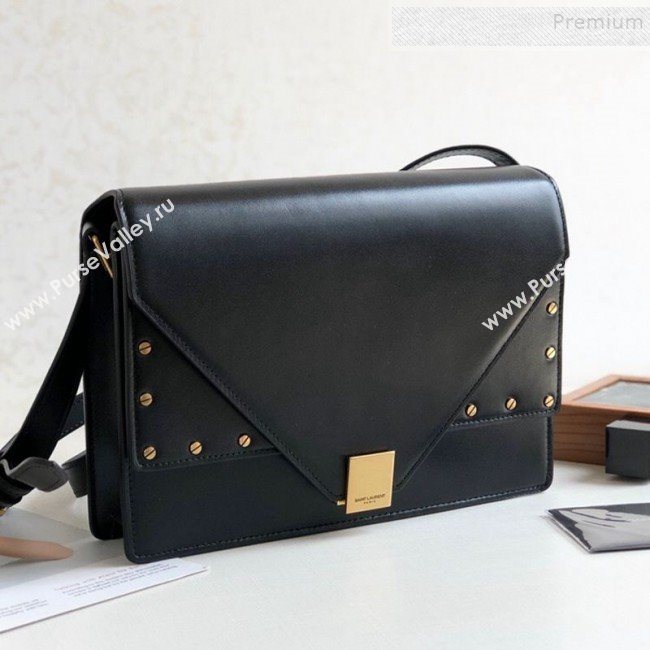 Saint Laurent Margaux Satchel Flap Bag in Smooth Leather 578056 Black 2019 (KTS-9101001)