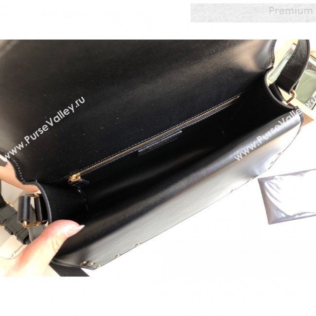 Saint Laurent Margaux Satchel Flap Bag in Smooth Leather 578056 Black 2019 (KTS-9101001)